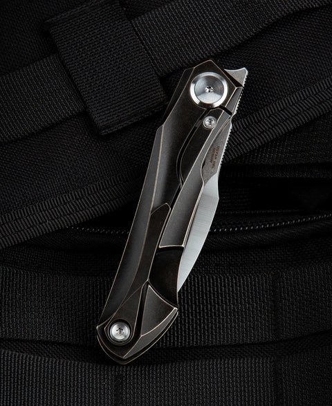 BESTECH IVY BT2004A Titanium Handle: 3.09" S35VN Blade