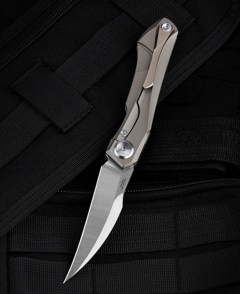 BESTECH IVY BT2004B Titanium Handle: 3.09" S35VN Blade