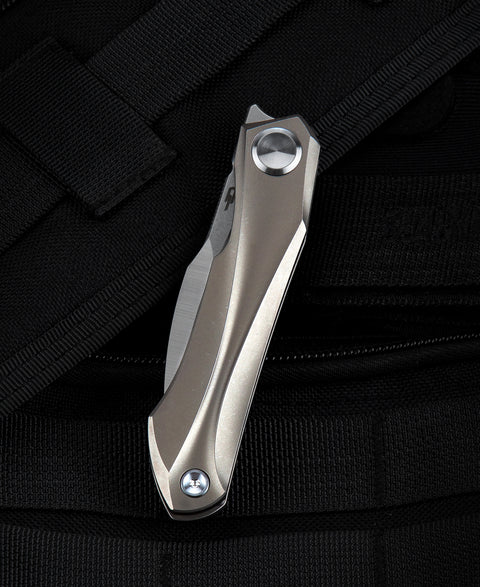 BESTECH IVY BT2004B Titanium Handle: 3.09" S35VN Blade