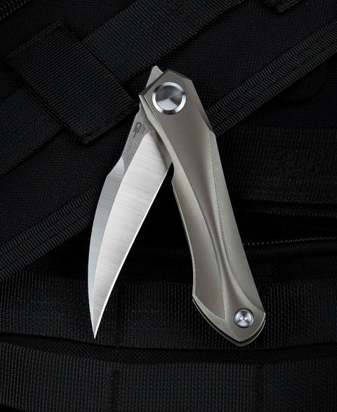 BESTECH IVY BT2004B Titanium Handle: 3.09" S35VN Blade