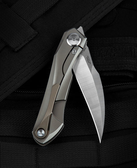BESTECH IVY BT2004B Titanium Handle: 3.09" S35VN Blade