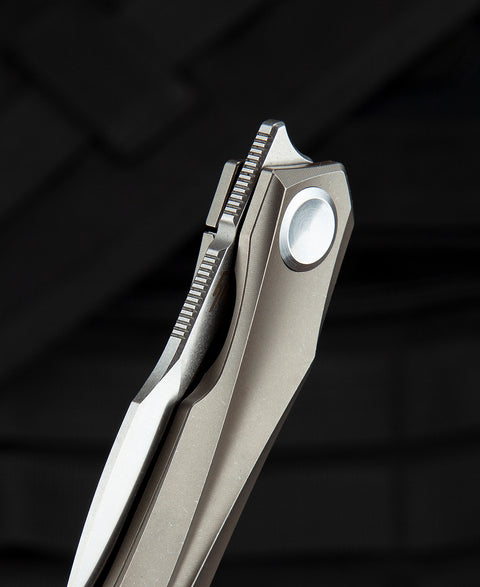 BESTECH IVY BT2004B Titanium Handle: 3.09" S35VN Blade