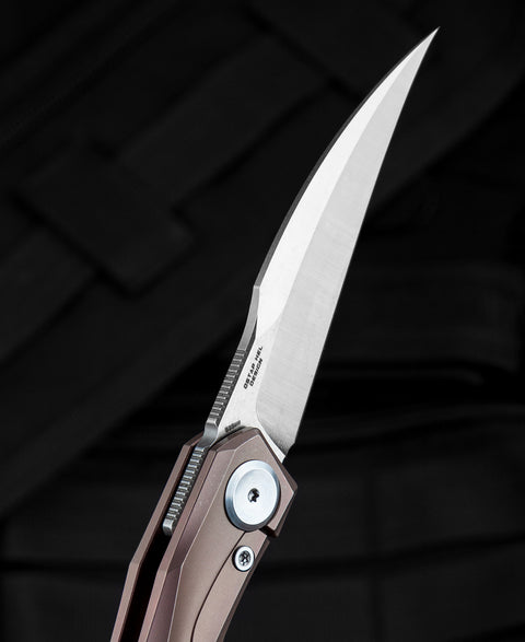 BESTECH IVY BT2004C Titanium Handle: 3.09" S35VN Blade