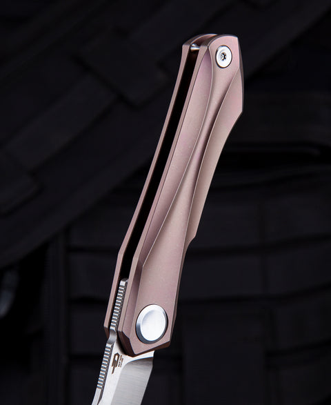 BESTECH IVY BT2004C Titanium Handle: 3.09" S35VN Blade