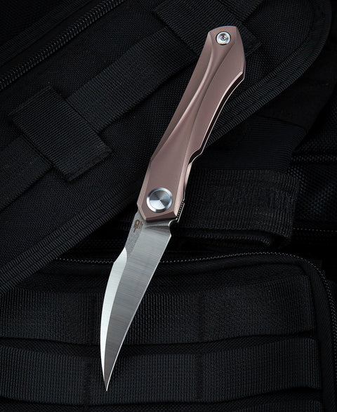 BESTECH IVY BT2004C Titanium Handle: 3.09" S35VN Blade