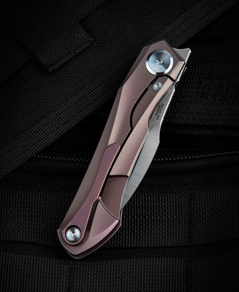 BESTECH IVY BT2004C Titanium Handle: 3.09" S35VN Blade