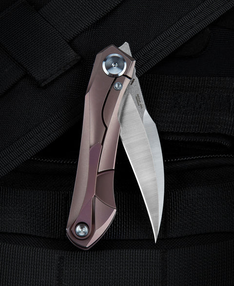 BESTECH IVY BT2004C Titanium Handle: 3.09" S35VN Blade