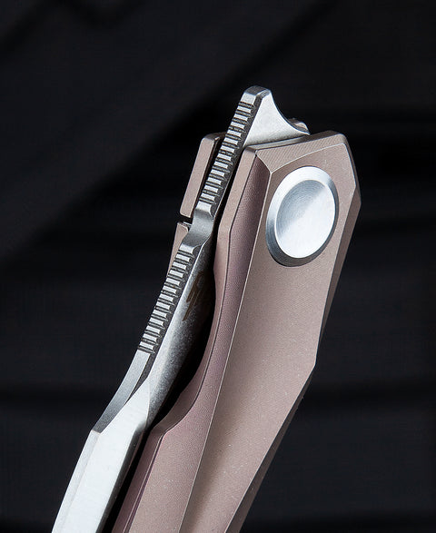 BESTECH IVY BT2004C Titanium Handle: 3.09" S35VN Blade