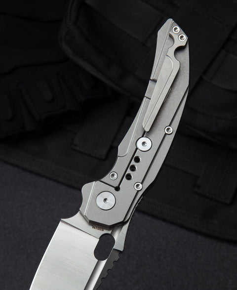 BESTECH EXPLOIT BT2005A Titanium Handle: 3.15" S35VN Blade