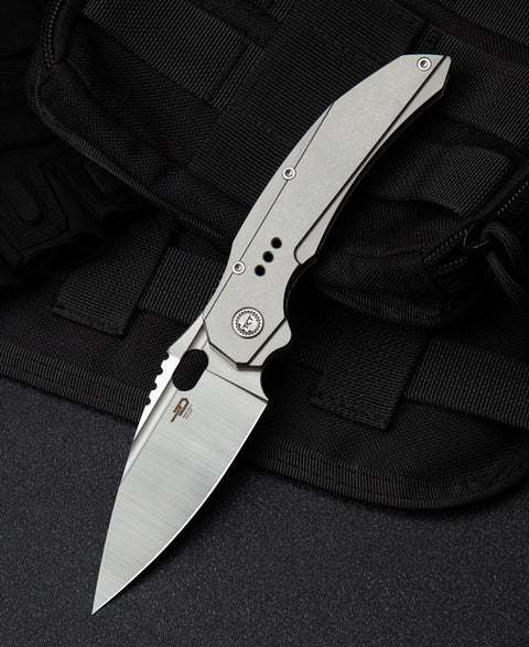 BESTECH EXPLOIT BT2005A Titanium Handle: 3.15" S35VN Blade