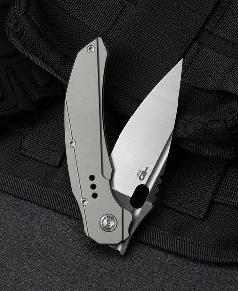 BESTECH EXPLOIT BT2005A Titanium Handle: 3.15" S35VN Blade