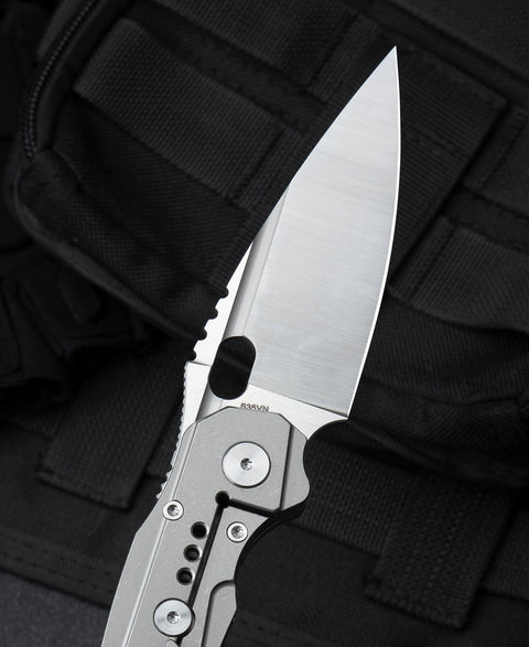 BESTECH EXPLOIT BT2005A Titanium Handle: 3.15" S35VN Blade