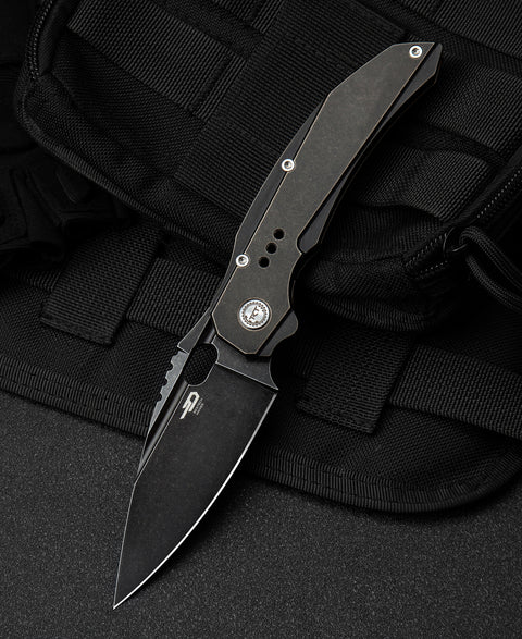 BESTECH EXPLOIT BT2005C Titanium Handle: 3.15" S35VN Blade