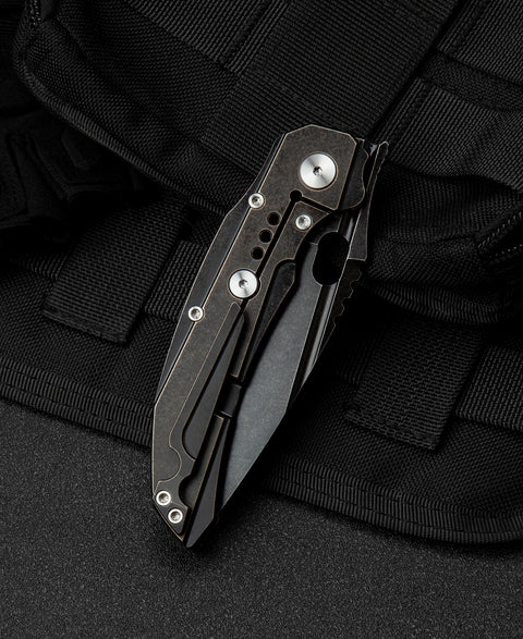 BESTECH EXPLOIT BT2005C Titanium Handle: 3.15" S35VN Blade