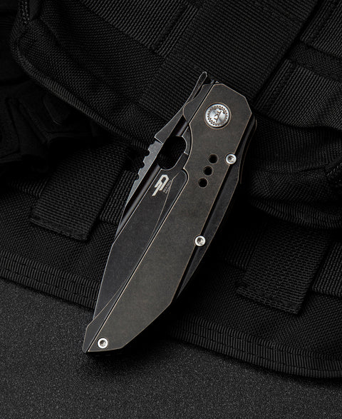 BESTECH EXPLOIT BT2005C Titanium Handle: 3.15" S35VN Blade