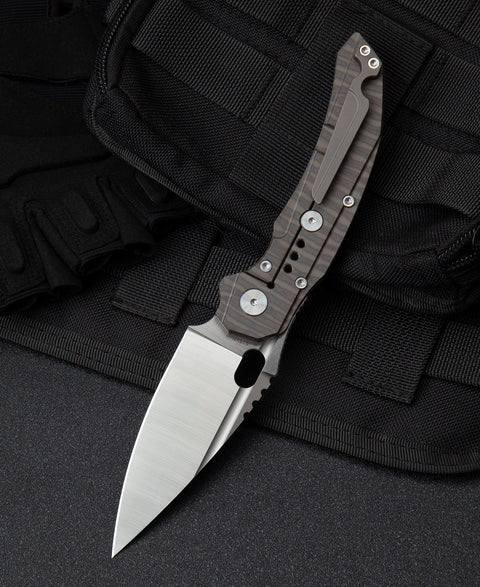 BESTECH EXPLOIT BT2005D Titanium Handle: 3.15" S35VN Blade