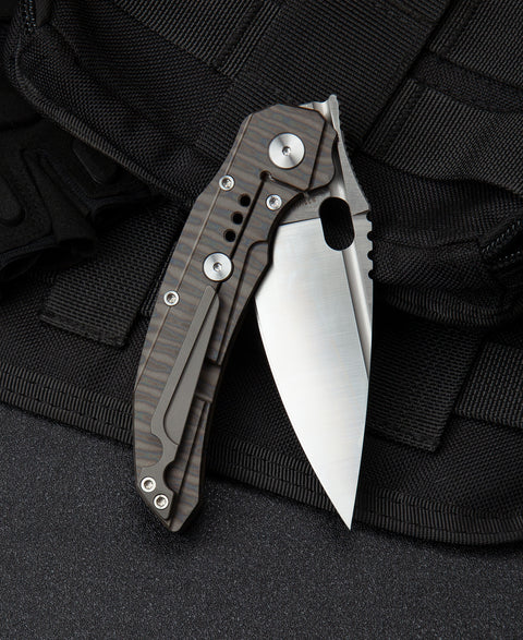 BESTECH EXPLOIT BT2005D Titanium Handle: 3.15" S35VN Blade