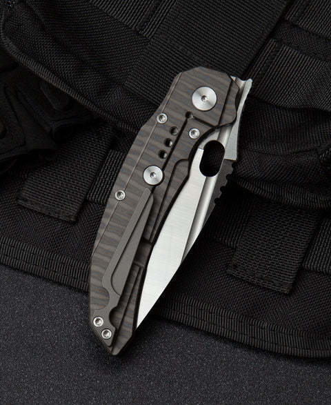 BESTECH EXPLOIT BT2005D Titanium Handle: 3.15" S35VN Blade