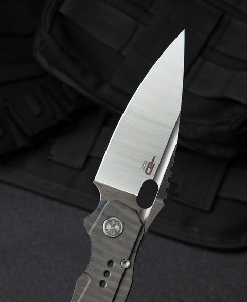 BESTECH EXPLOIT BT2005D Titanium Handle: 3.15" S35VN Blade