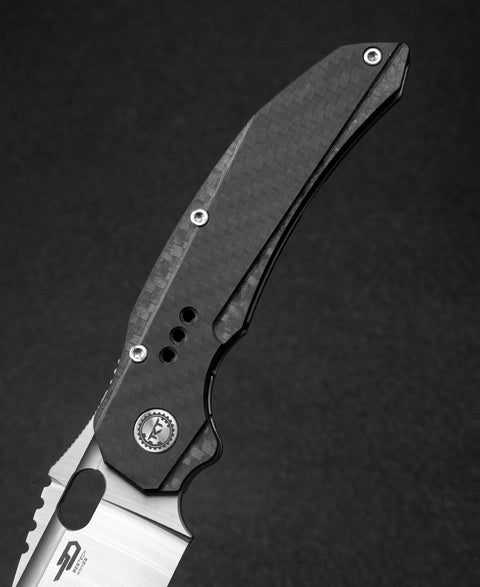 BESTECH EXPLOIT BT2005E Titanium+Carbon Fiber  Handle: 3.15" S35VN Blade