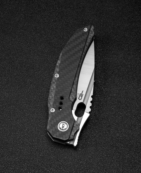 BESTECH EXPLOIT BT2005E Titanium+Carbon Fiber  Handle: 3.15" S35VN Blade