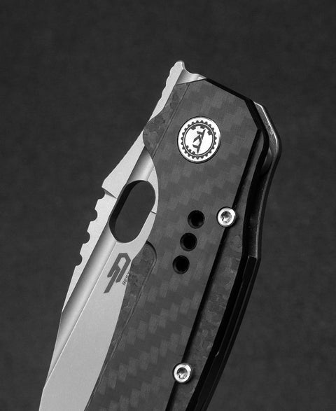 BESTECH EXPLOIT BT2005F Titanium+Carbon Fiber  Handle: 3.15" S35VN Blade