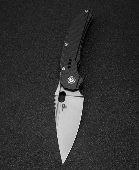 BESTECH EXPLOIT BT2005F Titanium+Carbon Fiber  Handle: 3.15" S35VN Blade