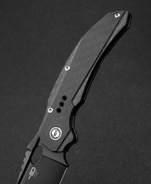 BESTECH EXPLOIT BT2005G Titanium+Carbon Fiber  Handle: 3.15" S35VN Blade