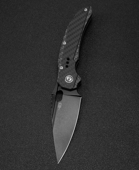 BESTECH EXPLOIT BT2005G Titanium+Carbon Fiber  Handle: 3.15" S35VN Blade