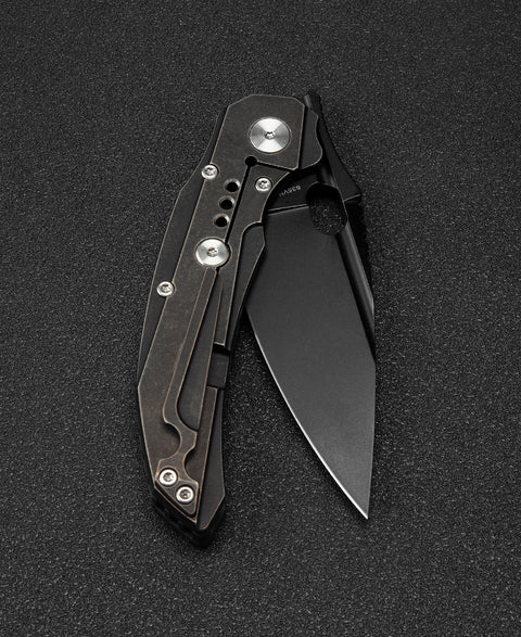 BESTECH EXPLOIT BT2005G Titanium+Carbon Fiber  Handle: 3.15" S35VN Blade