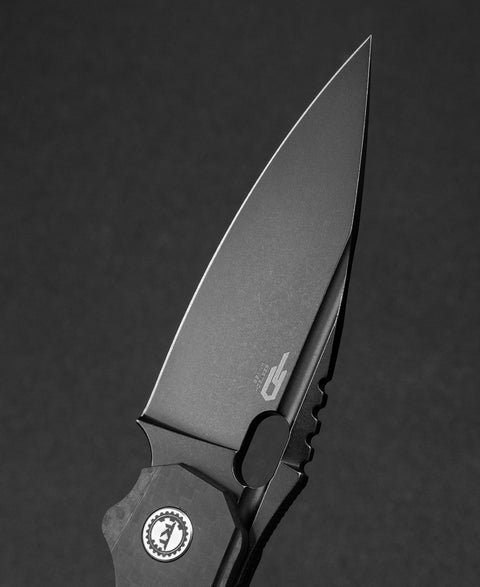 BESTECH EXPLOIT BT2005G Titanium+Carbon Fiber  Handle: 3.15" S35VN Blade