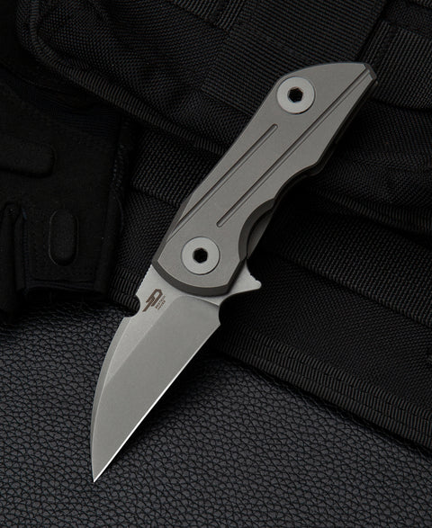 BESTECH 2500 DELTA BT2006B Titanium Handle: 2.52" S35VN Blade