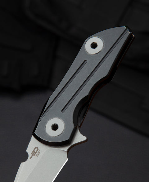 BESTECH 2500 DELTA BT2006C Titanium Handle: 2.52" S35VN Blade