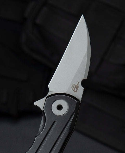 BESTECH 2500 DELTA BT2006C Titanium Handle: 2.52" S35VN Blade