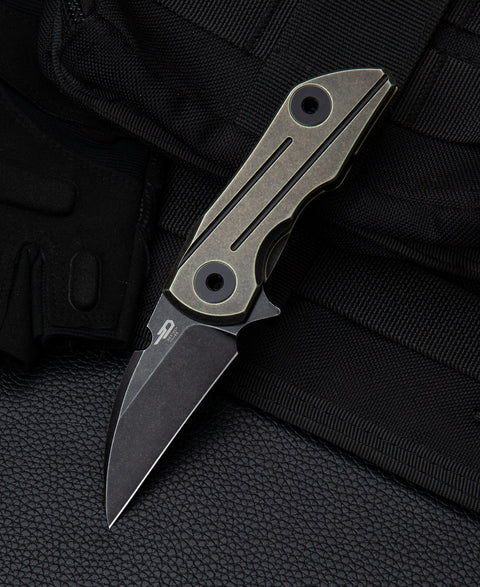 BESTECH 2500 DELTA BT2006D Titanium Handle: 2.52" S35VN Blade