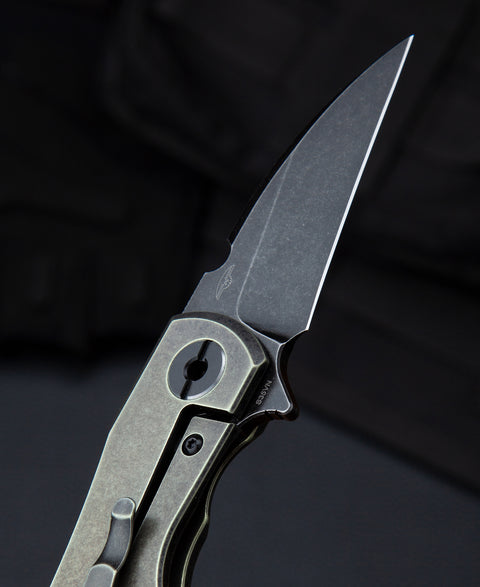 BESTECH 2500 DELTA BT2006D Titanium Handle: 2.52" S35VN Blade