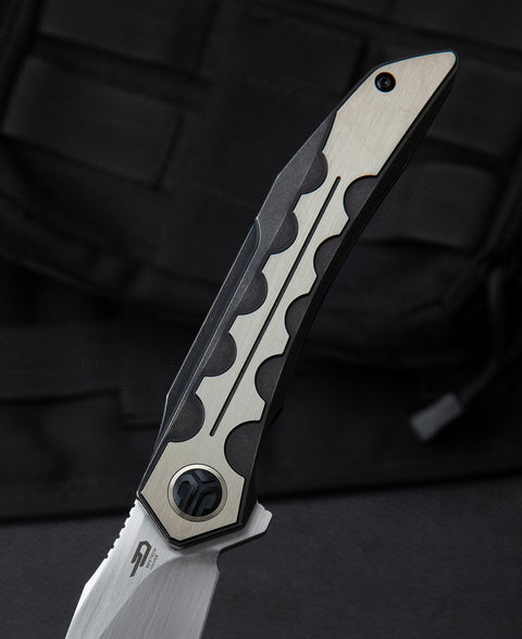 BESTECH SAMARI BT2009D Titanium Handle: 3.82" M390 Blade