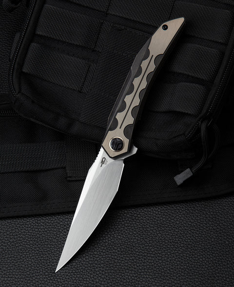 BESTECH SAMARI BT2009D Titanium Handle: 3.82" M390 Blade