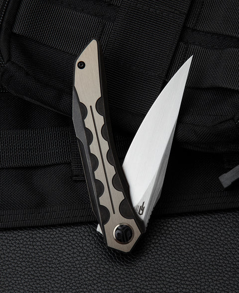 BESTECH SAMARI BT2009D Titanium Handle: 3.82" M390 Blade