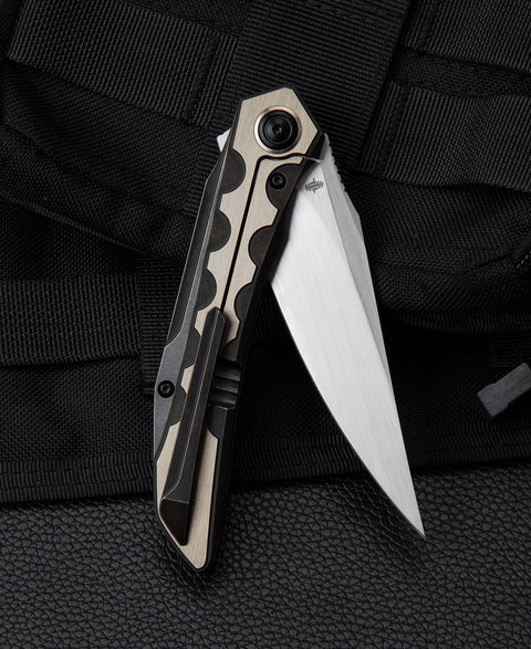 BESTECH SAMARI BT2009D Titanium Handle: 3.82" M390 Blade