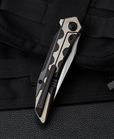 BESTECH SAMARI BT2009D Titanium Handle: 3.82" M390 Blade