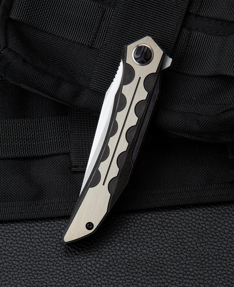 BESTECH SAMARI BT2009D Titanium Handle: 3.82" M390 Blade