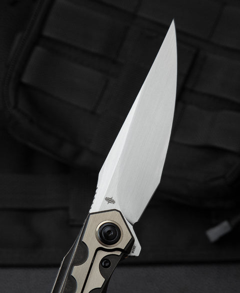 BESTECH SAMARI BT2009D Titanium Handle: 3.82" M390 Blade