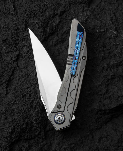 BESTECH  SAMARI BT2009E Titanium Handle: 3.82" M390 Blade