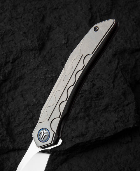 BESTECH  SAMARI BT2009E Titanium Handle: 3.82" M390 Blade