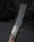 BESTECH SPANISH TIP RAZOR Titanium+Black Orange G10 Handle: 3.79" M390 Blade BT2101D