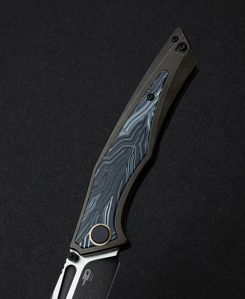 BESTECH TOGATTA BT2102B Titanium+G10 Inlay Handle: 3.74" M390 Blade