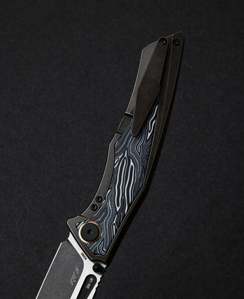 BESTECH TOGATTA BT2102B Titanium+G10 Inlay Handle: 3.74" M390 Blade