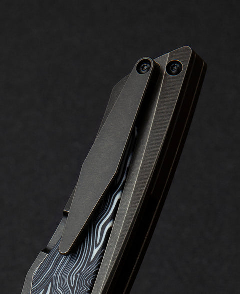 BESTECH TOGATTA BT2102B Titanium+G10 Inlay Handle: 3.74" M390 Blade