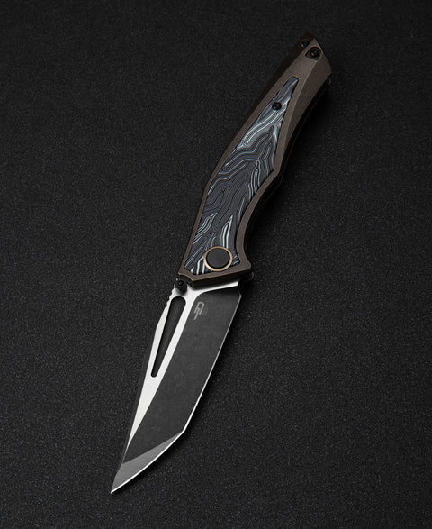 BESTECH TOGATTA BT2102B Titanium+G10 Inlay Handle: 3.74" M390 Blade